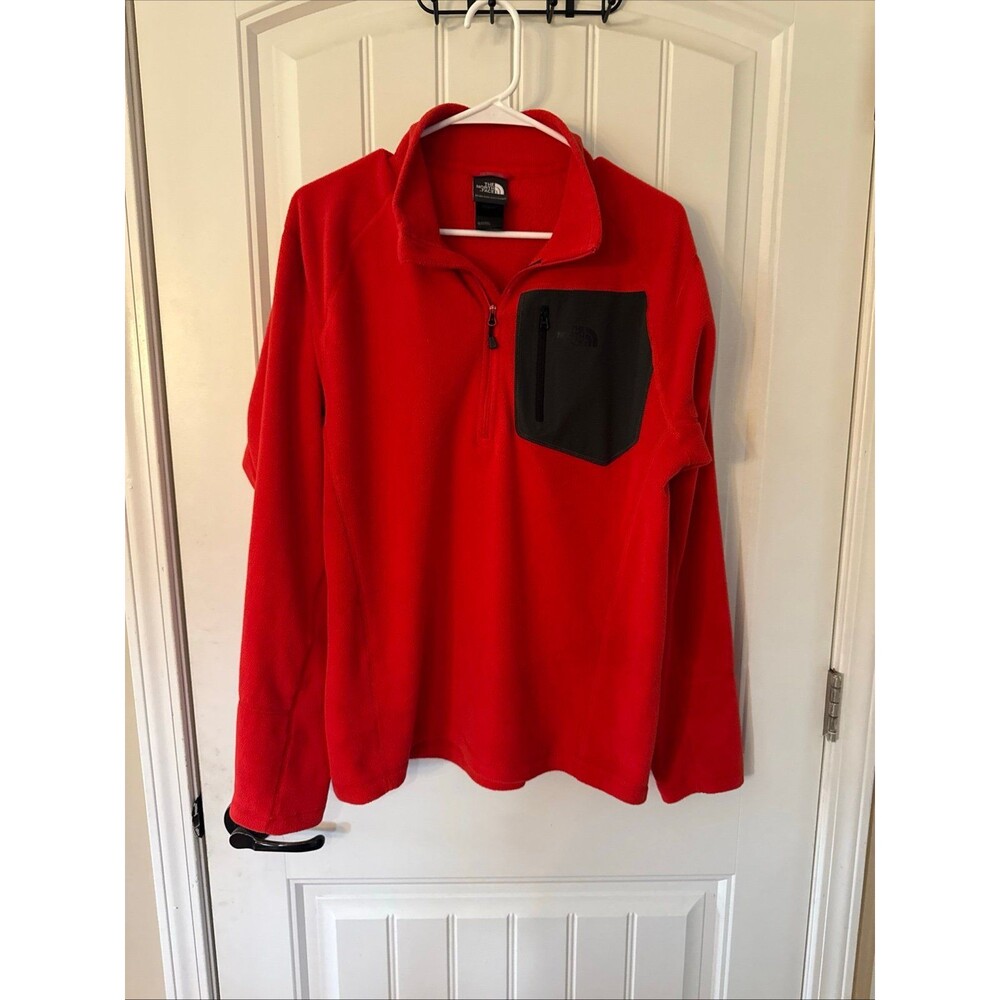 The North Face 1/4 zip men’s fleece Medium Orange